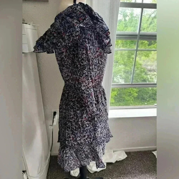 Michael Kors Floral Cotton Lawn Off-the-Shoulder Dress - Picture 6 of 9